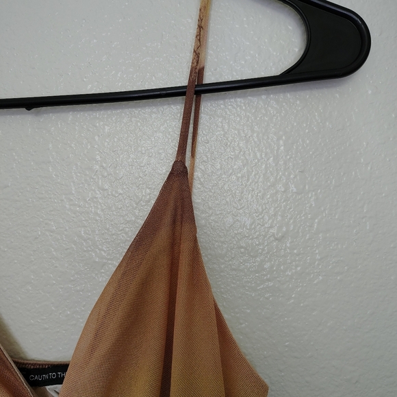 Caution To The Wind Desert Scene Mini Dress - Brown and Tan - Picture 7 of 10